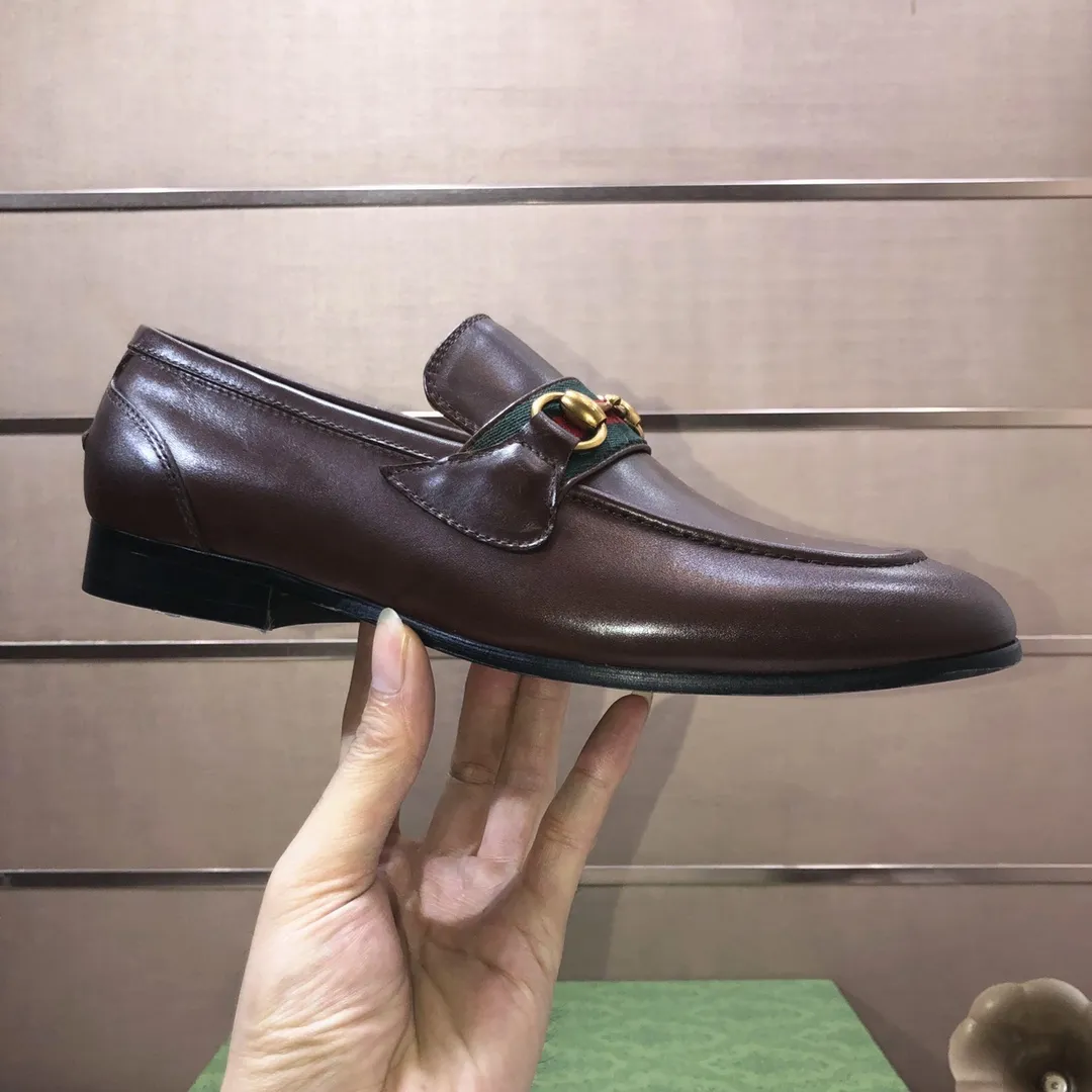 Men's shoes 💰580💰[GUCCI—Gucci] The latest high-end version of Gucci. Official website new model. Available at the same time at counters, the uppers are made of original cowhide imported from Italy/matched with the original special material splicing design concept; "highlight, high-end, grade, extravagance" and exquisite workmanship (original mesh fabric) sole: original factory special outsole size (38-45) (custom-made 45 non-returnable)